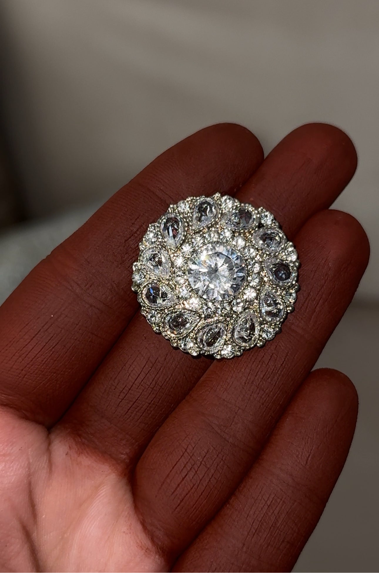 Silver Circle Kundaan Ring