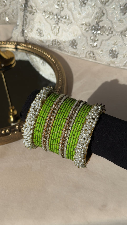 Gajjra Churiyan | Lime Green